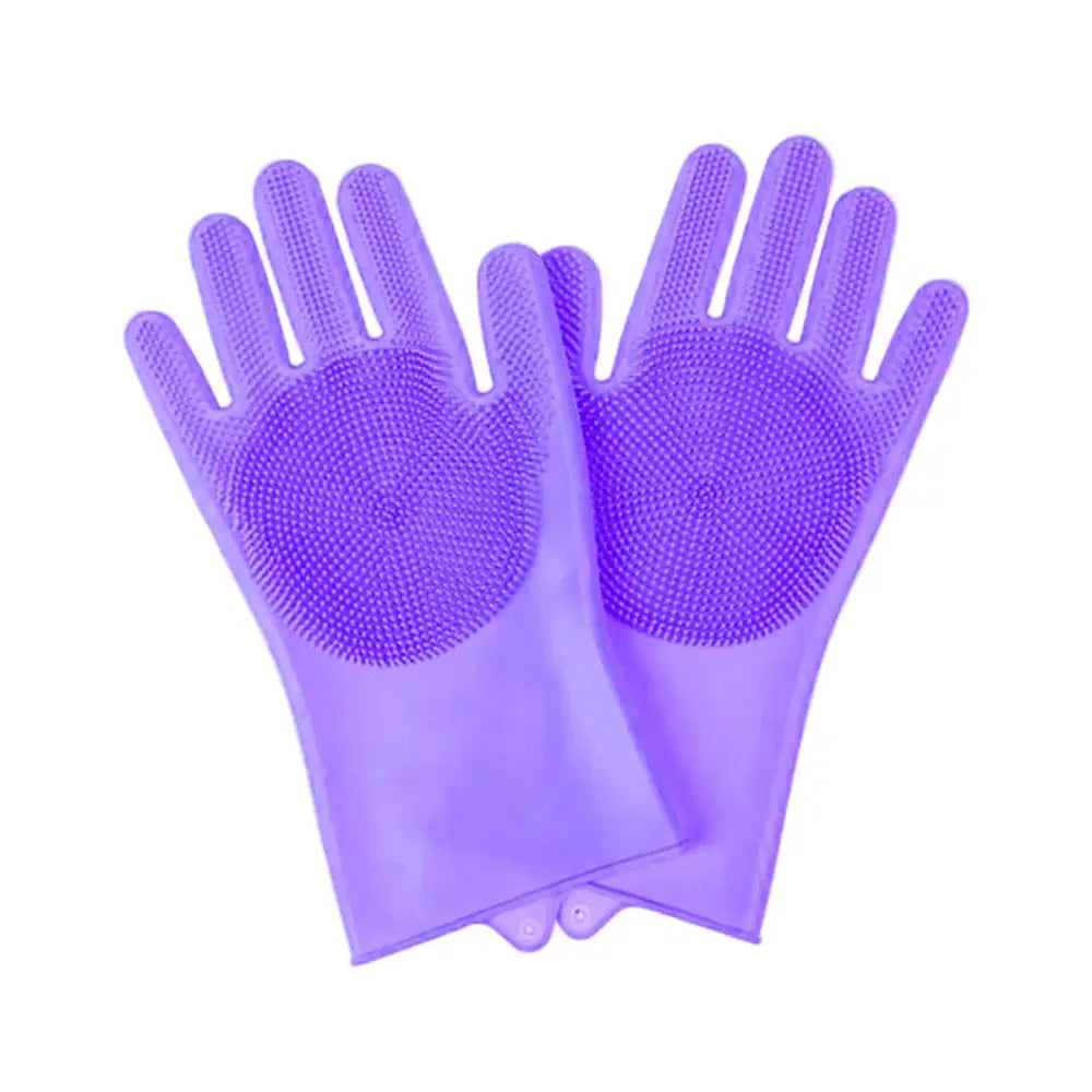 Pet Grooming Gloves Silicone (Pink & Blue) - SS