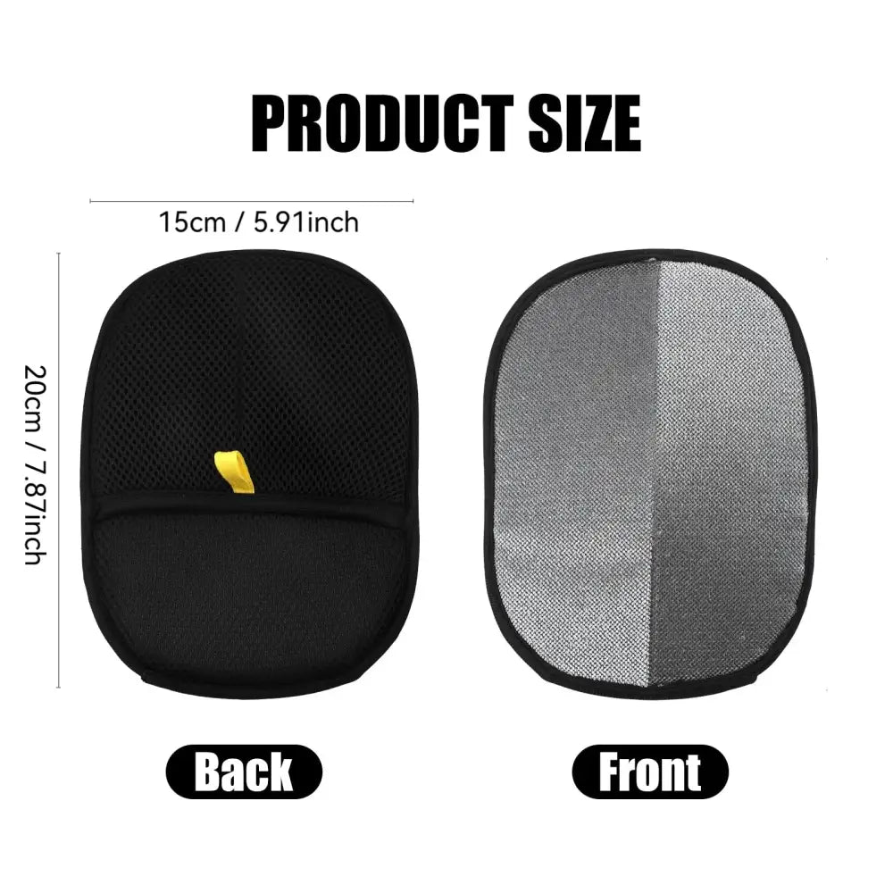 Pet Hair Removal Gloves – Reusable Double-Sided - Black / 20x15 cm - SS