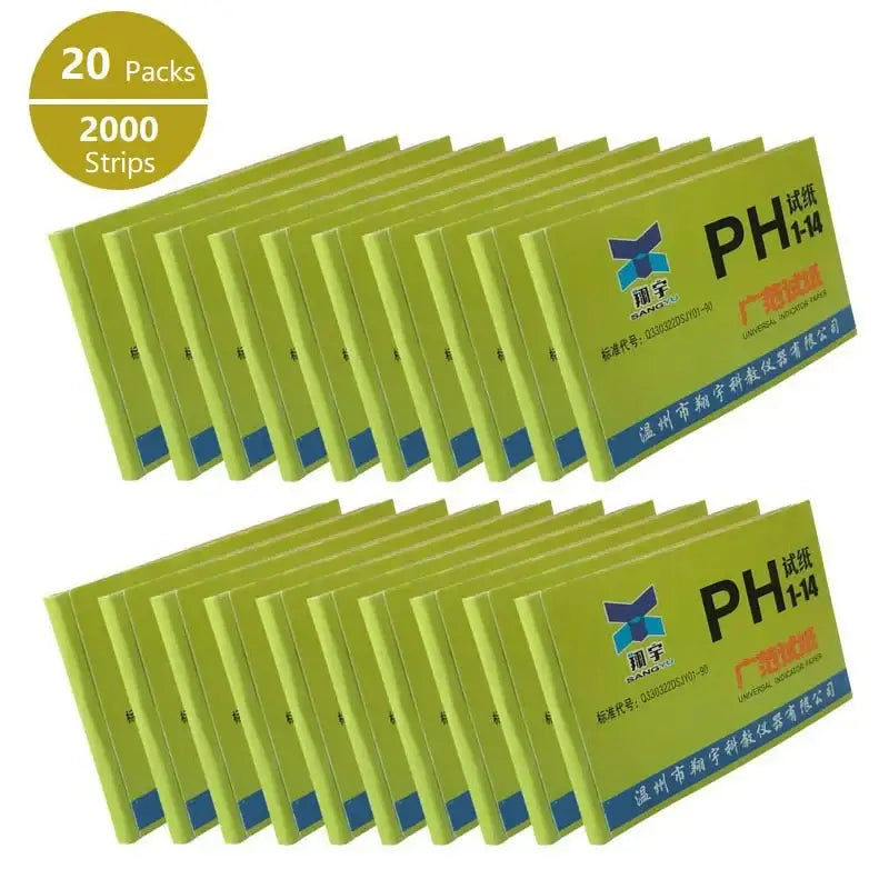 PH Litmus Paper Test Strips – 2000 Strips - 20 packs / PH Test Strips - HBC