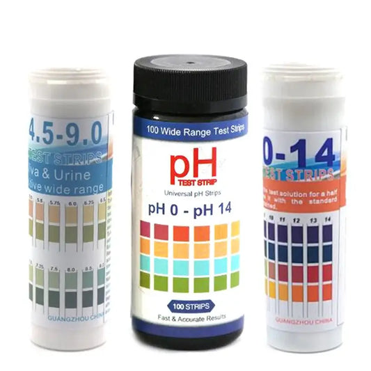 PH Test Strips – 0-14 / 4.5-9.0 Range 100/150 Strips for Saliva & Urine Testing - HBC