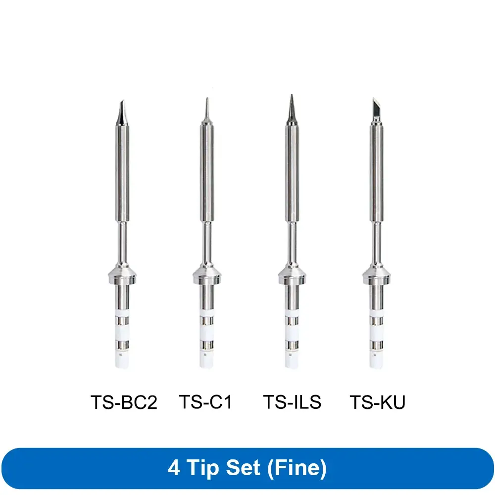 Pine64 TS101/TS100/ Soldering Iron Tips Sets - Fine 4Pcs set - HBC