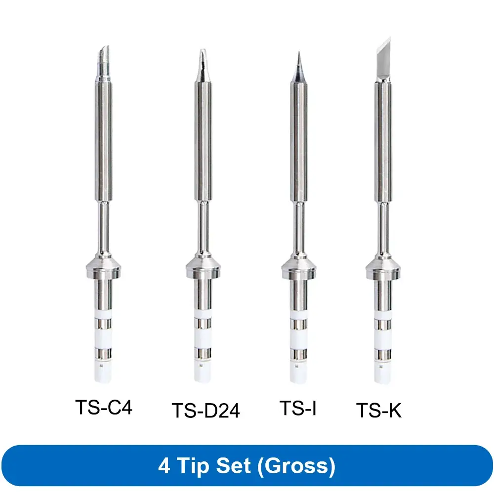 Pine64 TS101/TS100/ Soldering Iron Tips Sets - Gross 4Pcs set - HBC