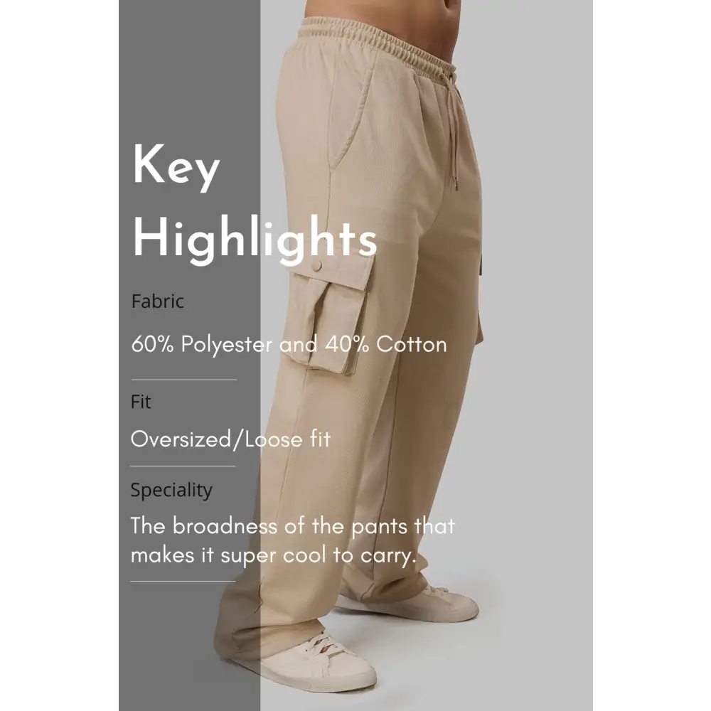 Pinnacle Pocket Pants Beige - Joggers