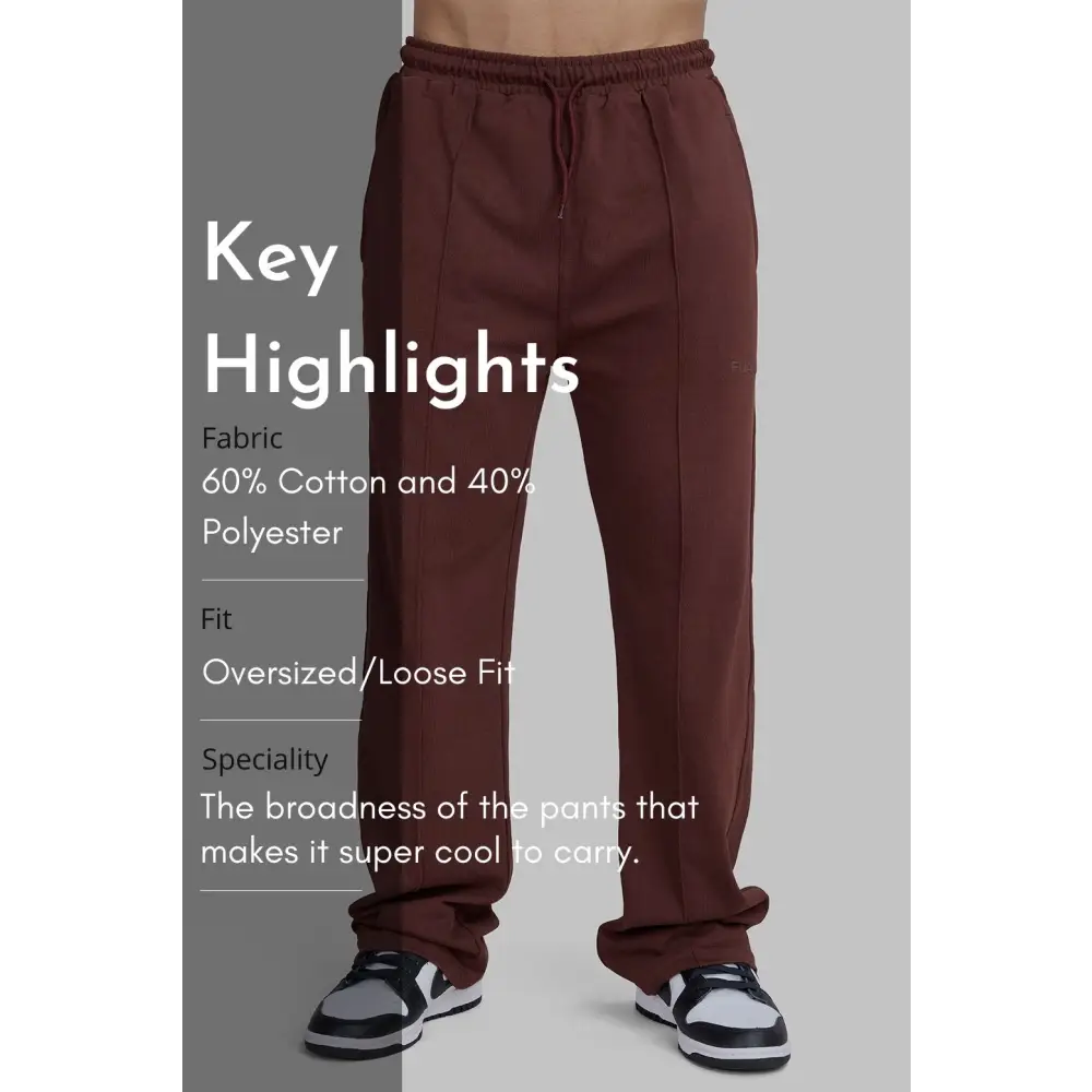 Pinnacle Straight Pants Brown - Joggers