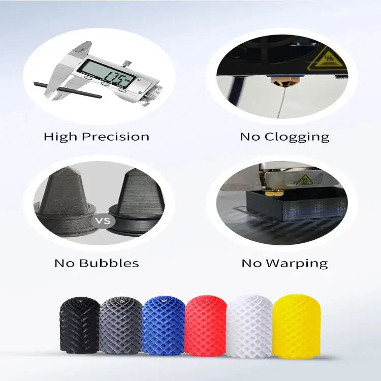 PLA 3D Printer Filament 1.75mm (200g) – High Toughness & Heat Resistant - SS