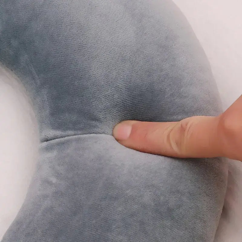 Plush U-Shaped Travel Neck Pillow (4 colours available) - SS