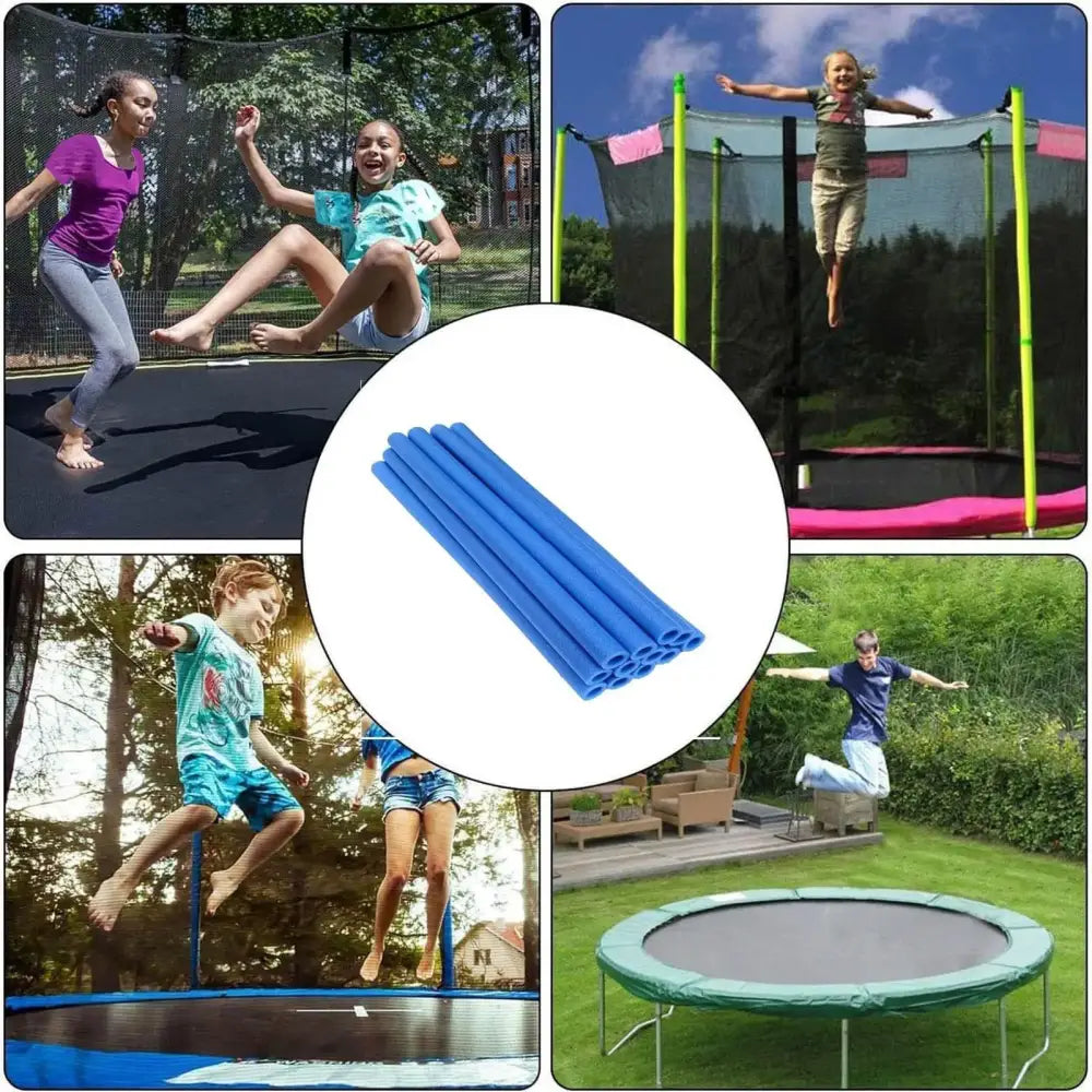 Pole Foam Sleeves Trampoline Bar Sponge Cover 12 Pcs Tube Padding Replacement Anti-collision Protective Part