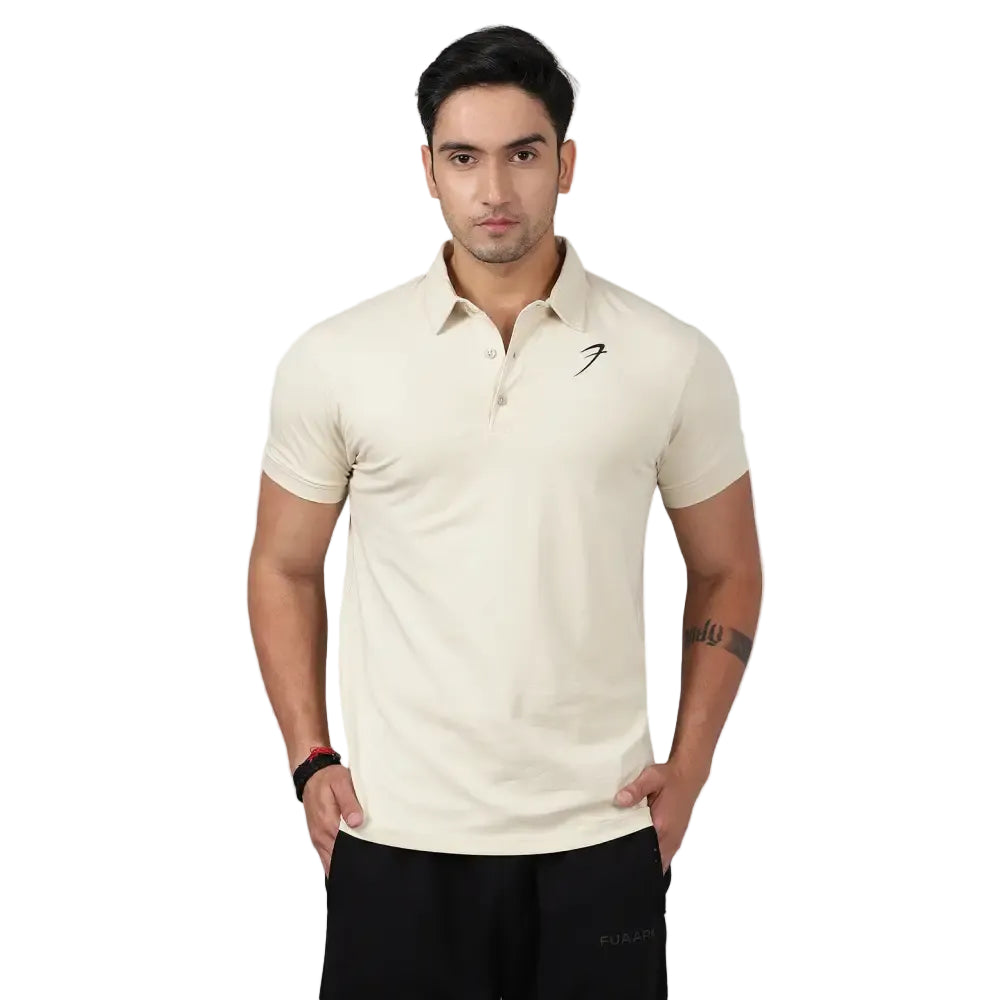 Polo T-shirt Beige - Tshirts