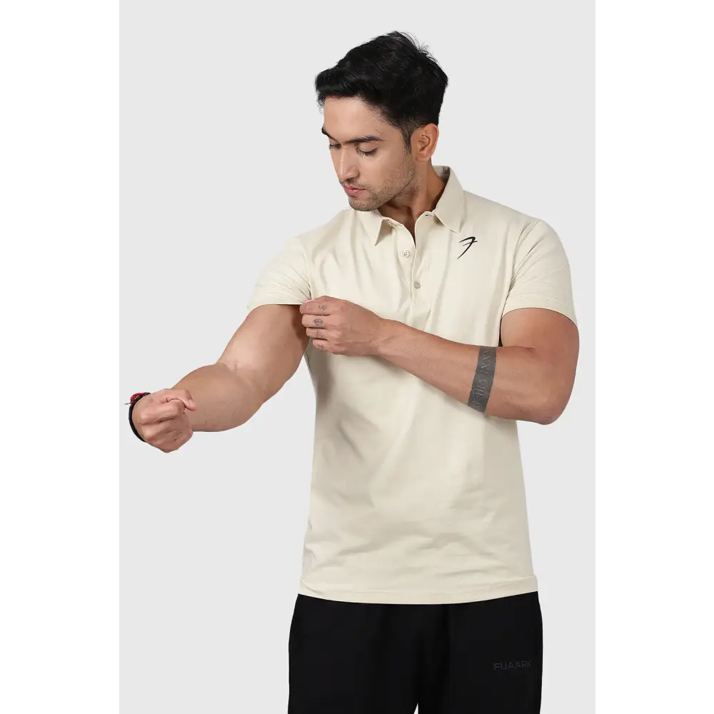 Polo T-shirt Beige - Tshirts