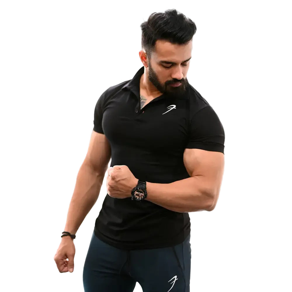 Polo T-shirt Black - Tshirts
