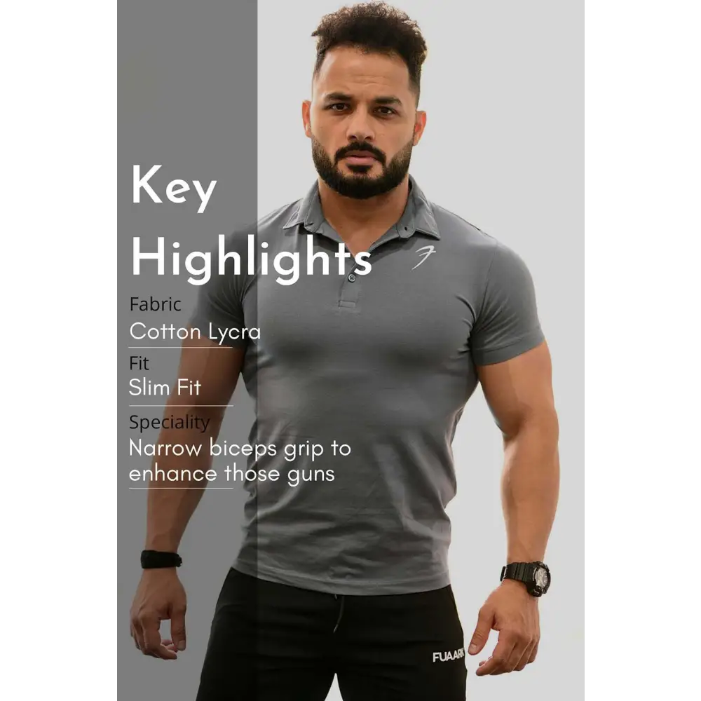 Polo T-shirt Grey - Tshirts