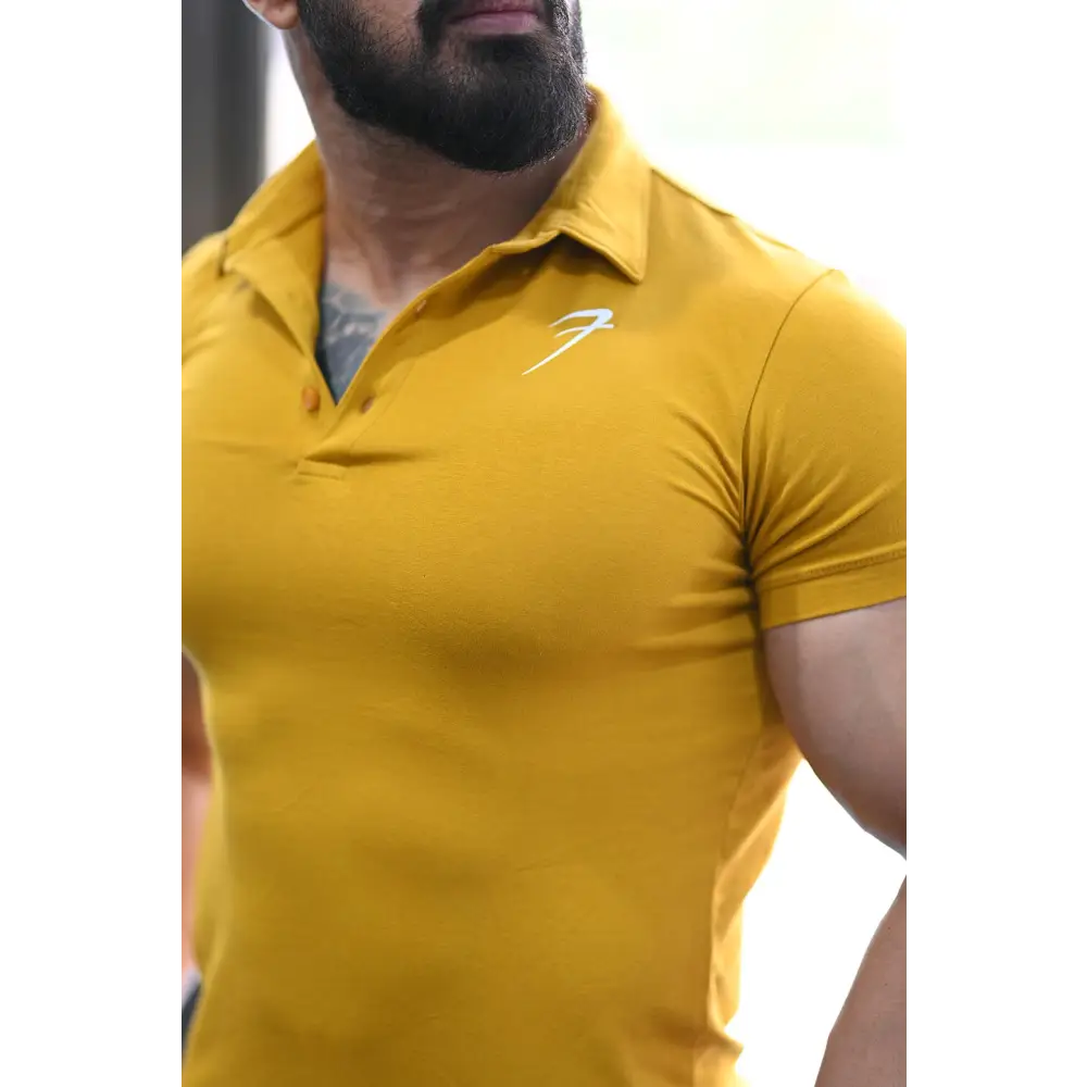 Polo T-shirt Mustard - Tshirts
