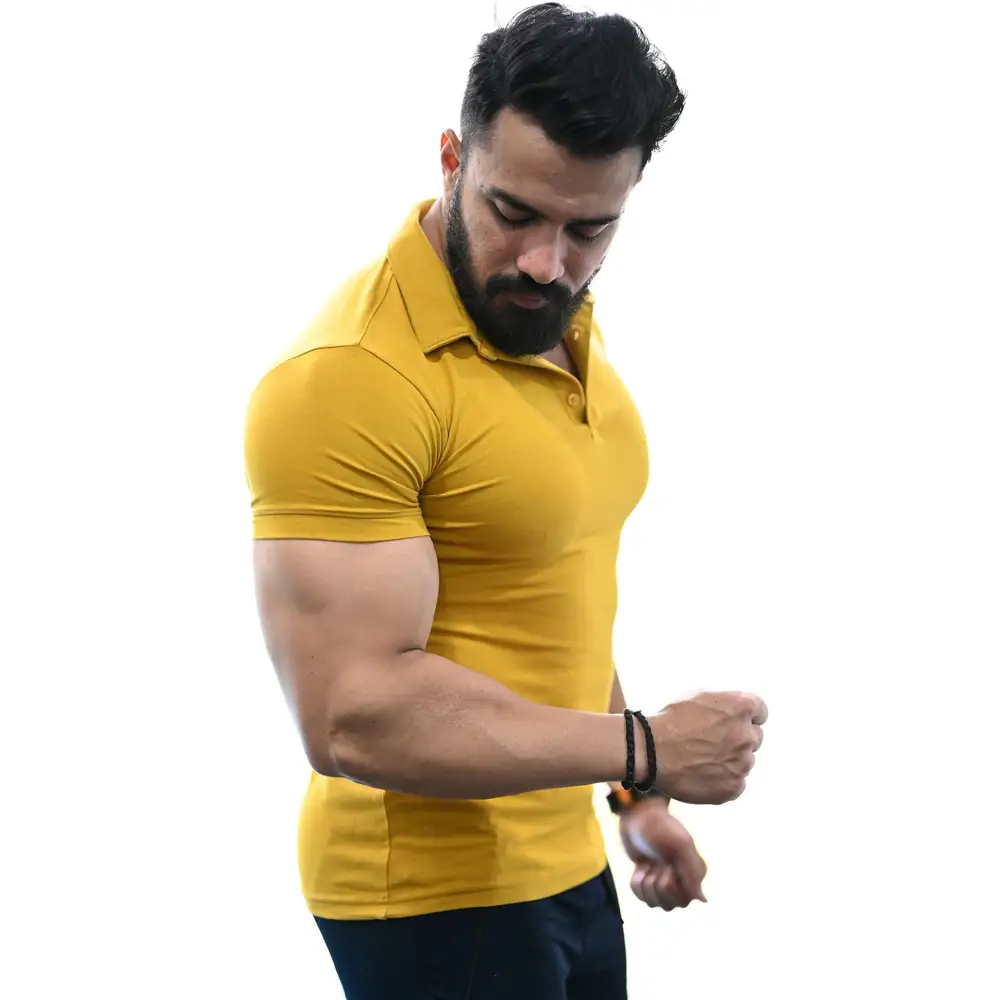 Polo T-shirt Mustard - Tshirts