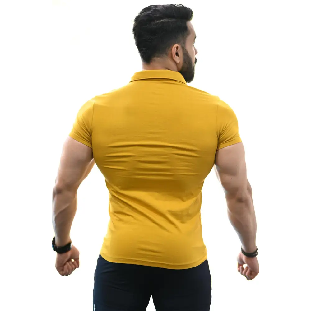 Polo T-shirt Mustard - Tshirts