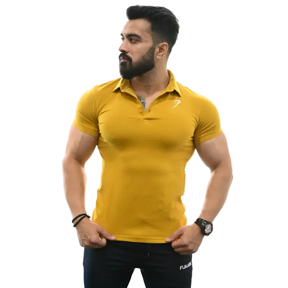 Polo T-shirt Mustard - Tshirts