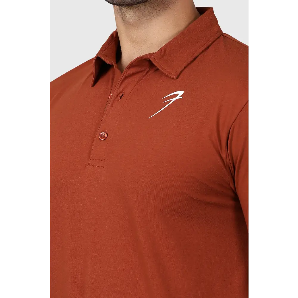 Polo T-shirt Salsa Brown - Tshirts