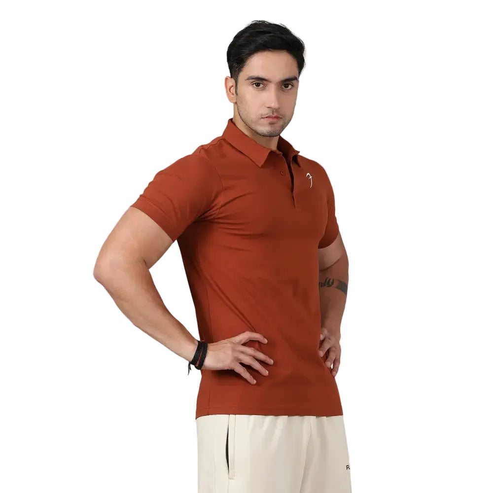 Polo T-shirt Salsa Brown - Tshirts