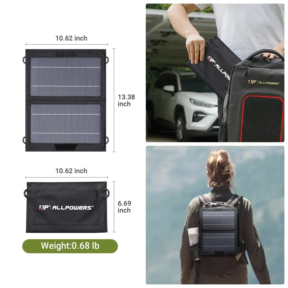 Portable 10W Solar Panel USB Output - 5V10W / Solar Charger - SS