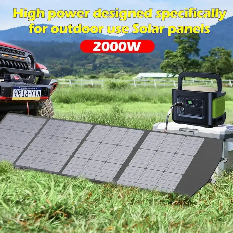 Portable 2000W Solar Charger with Bag - SS