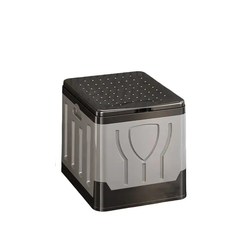 Portable 4-in-1 Outdoor Camping Toilet – Foldable & Odor-Proof - Grey - SS