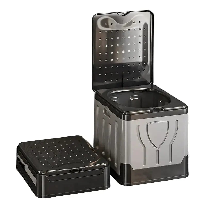Portable 4-in-1 Outdoor Camping Toilet – Foldable & Odor-Proof - SS