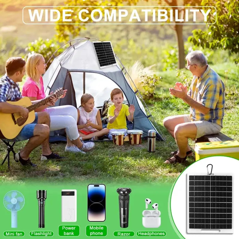 Portable 6V 10W Solar Charger Panel - 10W / Mobile Phone Charging Bank - SS