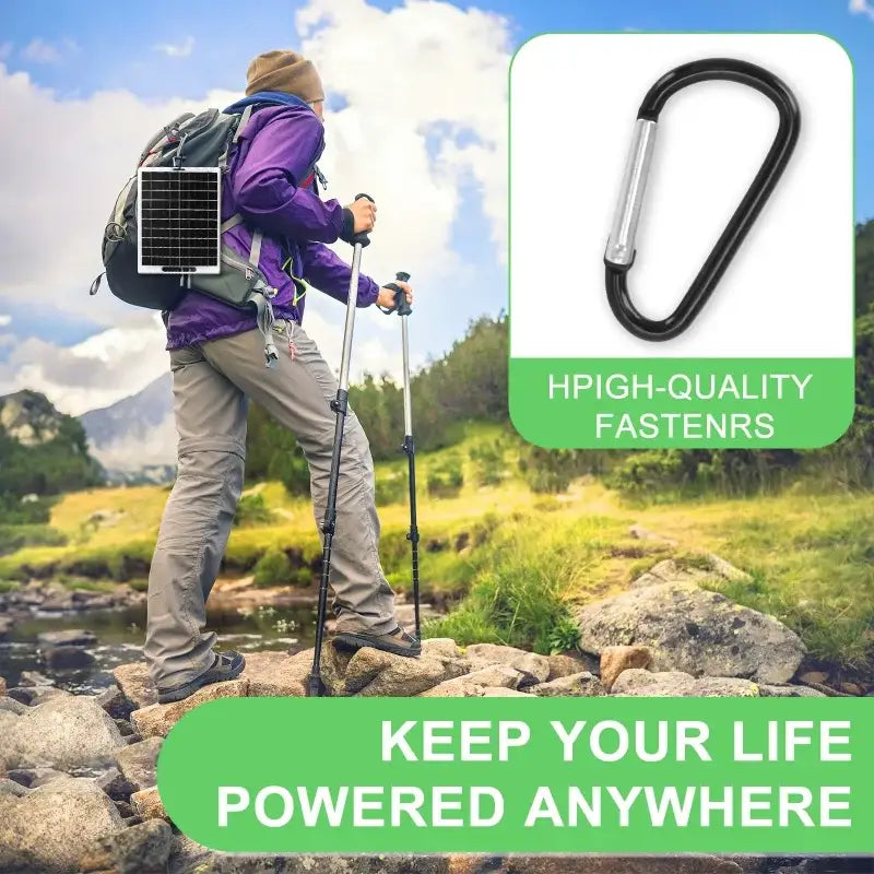 Portable 6V 10W Solar Charger Panel - 10W / Mobile Phone Charging Bank - SS