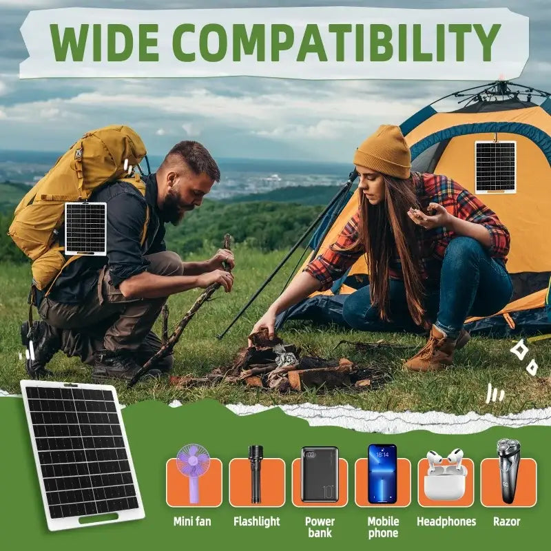 Portable 6V 10W Solar Charger Panel - 10W / Mobile Phone Charging Bank - SS