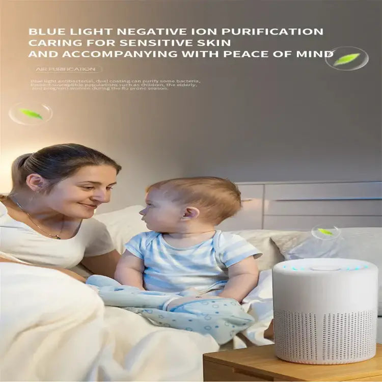 Portable Air Purifier – Blue Anion Deodorizer with Essential Oil Diffuser - HBC