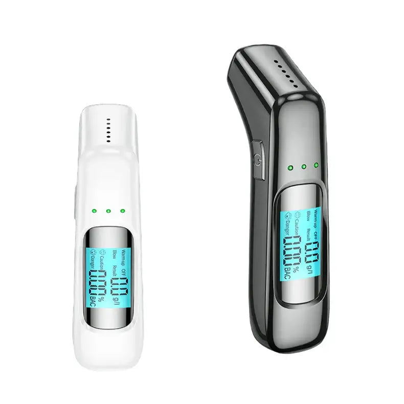 Portable Alcohol Detector with LCD & 3-Color Indicator - Breathalyzer - HBC