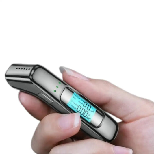 Portable Alcohol Detector with LCD & 3-Color Indicator - Breathalyzer - HBC