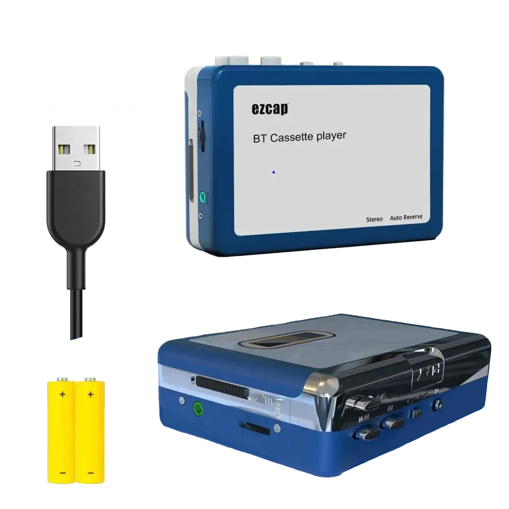 Portable Bluetooth Cassette Player Tape Player Bluetooth Output to Headphone/Speaker,Walkman Portable Cassette Tape