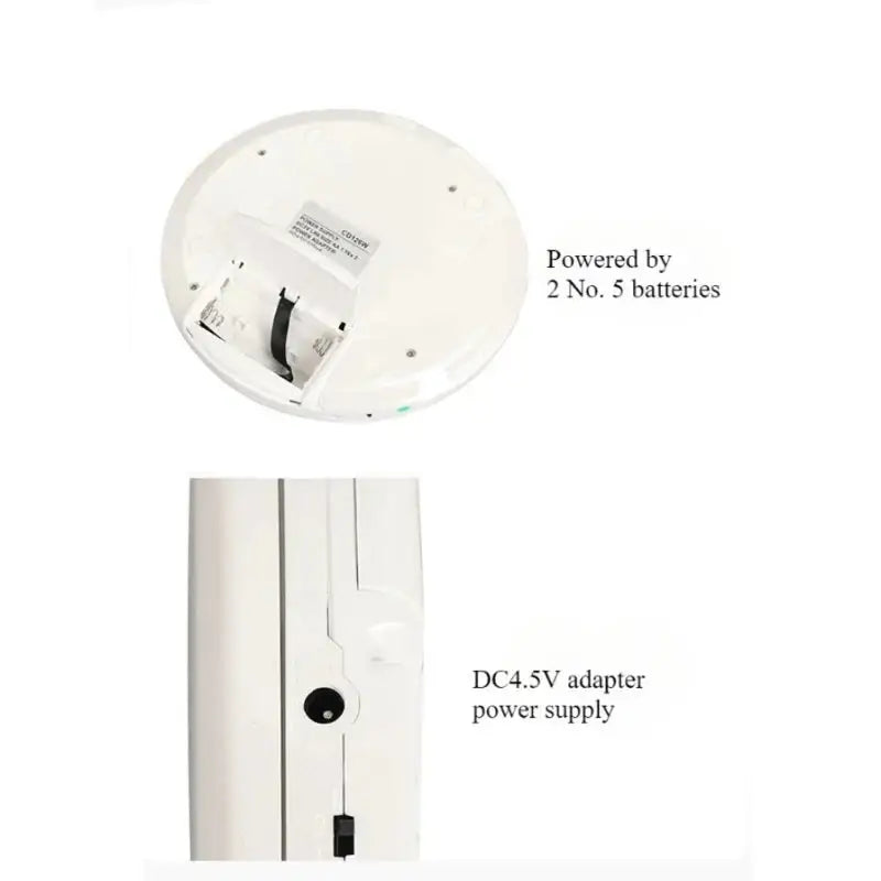 Portable Bluetooth CD Player with Display (Black & White) - SS