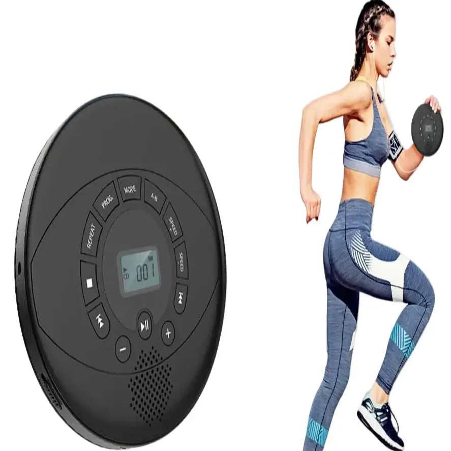 Portable Bluetooth CD Player with Speaker - Black / Portable CD Player - SS