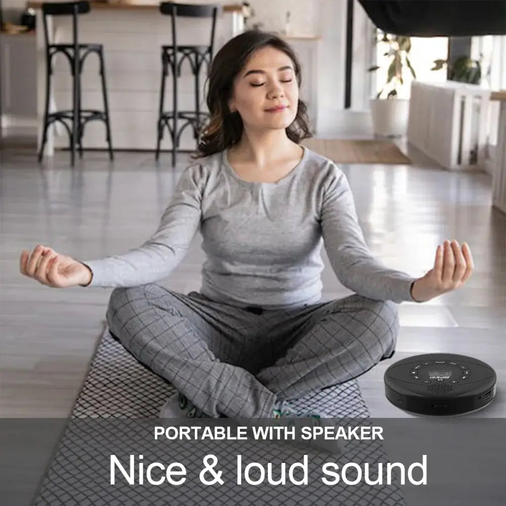 Portable Bluetooth CD Player with Speaker - Black / Portable CD Player - SS