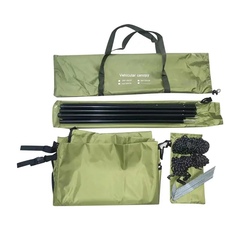 Portable Car Awning - Green - 3 x 2m - SS
