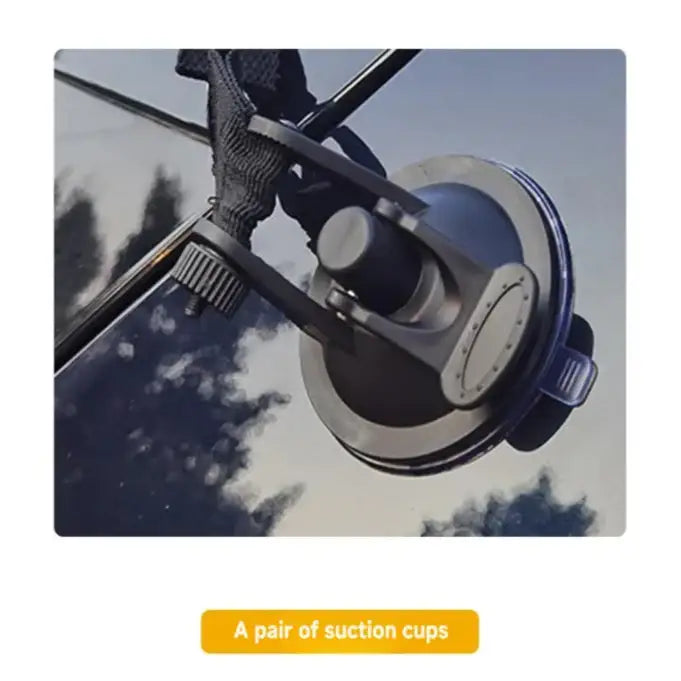 Portable Car Awning - suction cups - SS