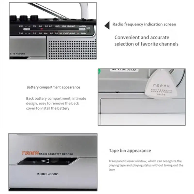 Portable Cassette Player with FM Radio - Cassette Player - SS