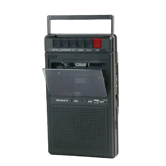 Portable Cassette Recorder Nostalgic Retro Portable Tape Player Walkie-Talkie Player Recorder and Playback All-In-One