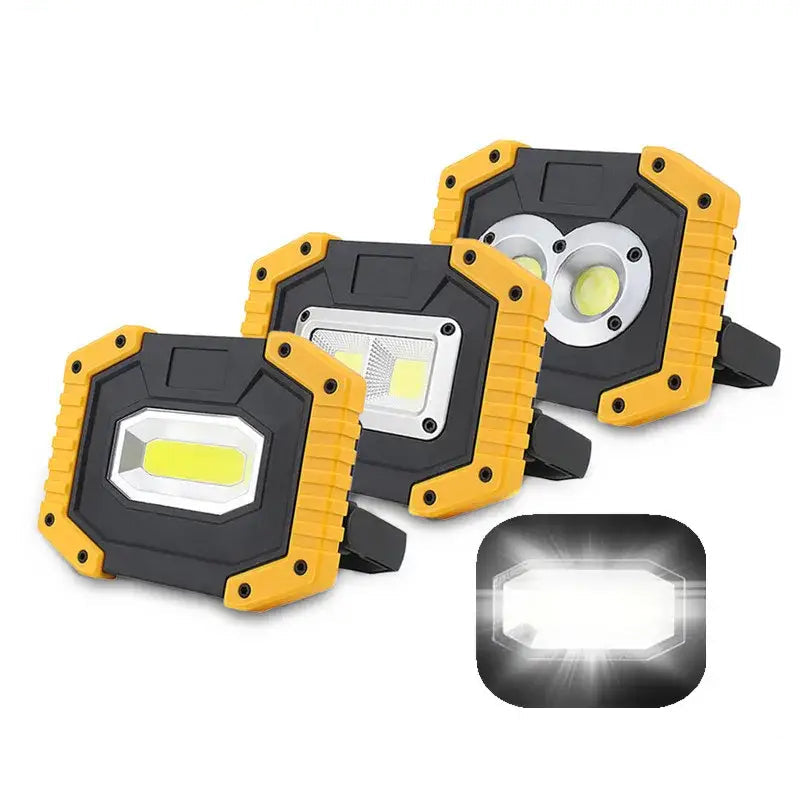 Portable COB LED Floodlight 20W Rechargeable Flood light Outdoor lamp lighting flashlight torch optional purchase 18650