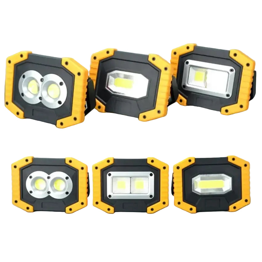 Portable COB LED Floodlight 20W Rechargeable Flood light Outdoor lamp lighting flashlight torch optional purchase 18650