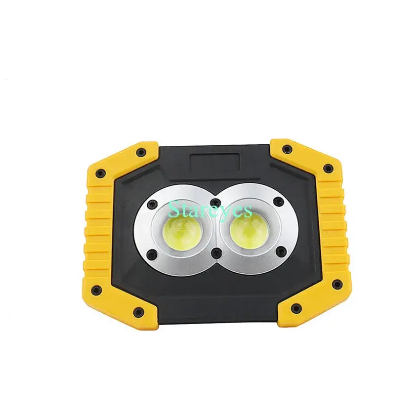 Portable COB LED Floodlight 20W Rechargeable Flood light Outdoor lamp lighting flashlight torch optional purchase 18650