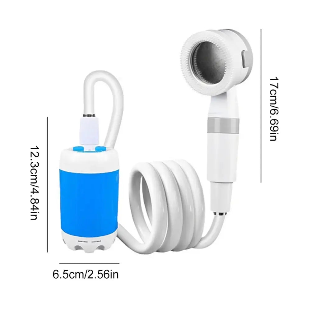 Portable Electric Camping Shower Pump 4000mAh - Blue / Camping Shower - SS