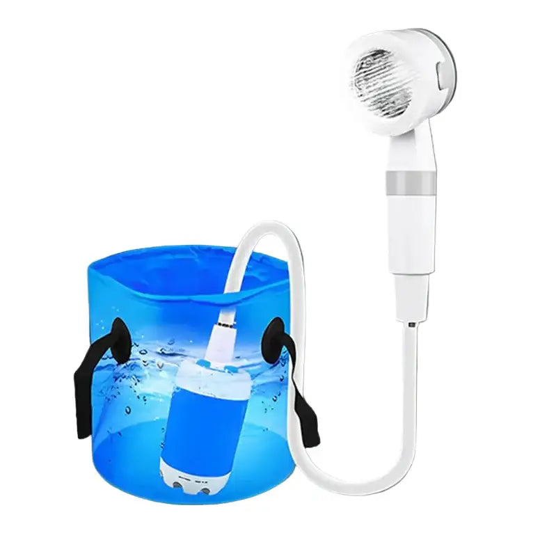 Portable Electric Camping Shower Pump 4000mAh - Blue / Camping Shower - SS