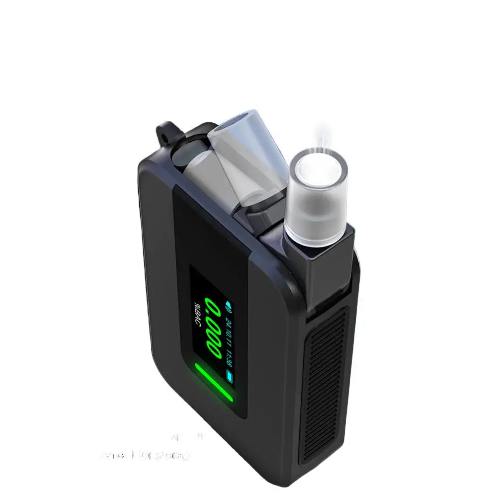 Portable Electrochemical Alcohol Tester – Professional Breathalyzer with LCD Display - Black / Breathalyzer - HBC