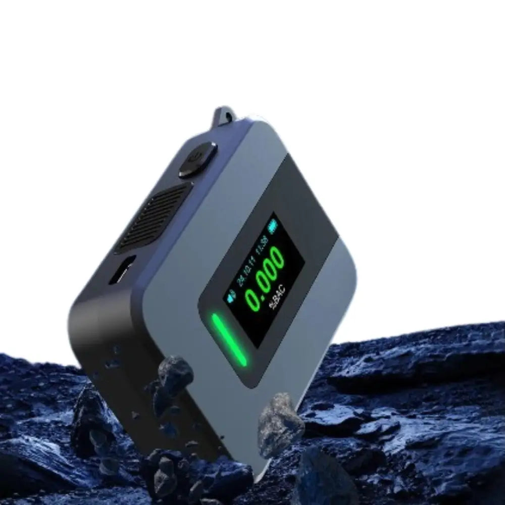 Portable Electrochemical Alcohol Tester – Professional Breathalyzer with LCD Display - Black / Breathalyzer - HBC