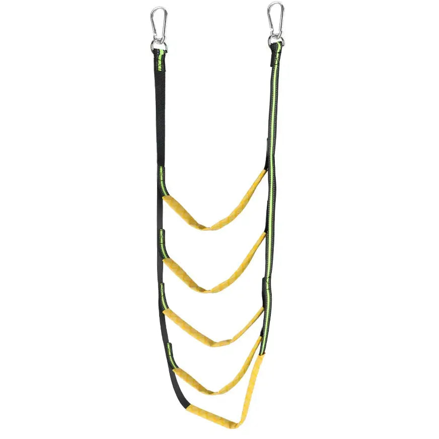 Portable Folding Boat Rope Ladder (3/4/5 Steps) (different colours available) - Green 5 Step / Side Hanging Ladder - SS