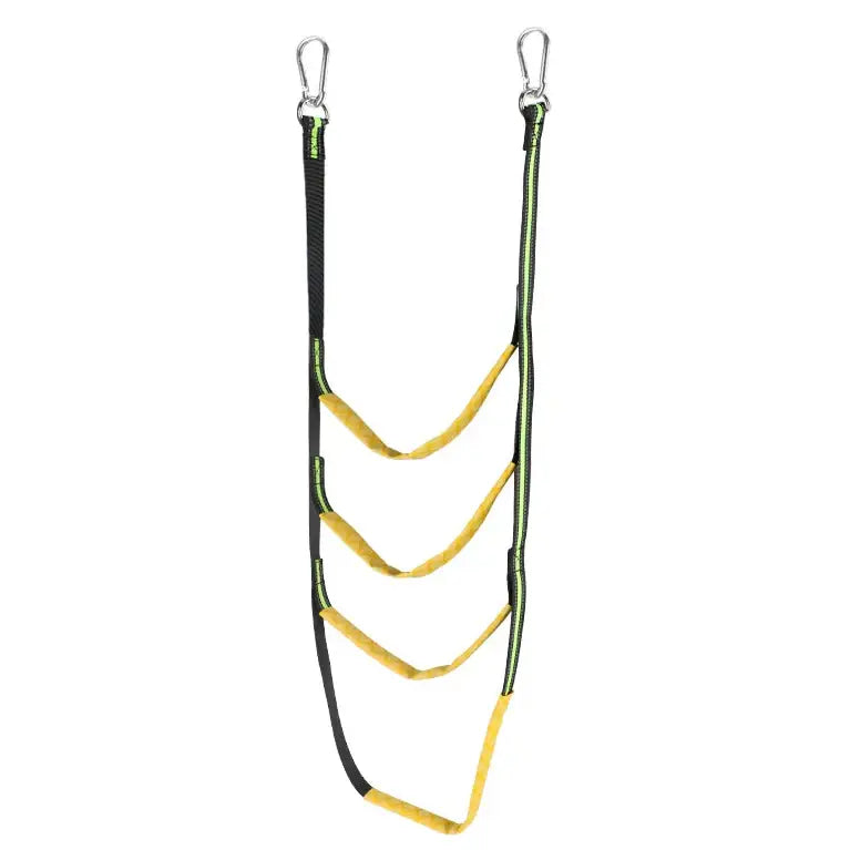 Portable Folding Boat Rope Ladder (3/4/5 Steps) (different colours available) - Green 4 Step / Side Hanging Ladder - SS