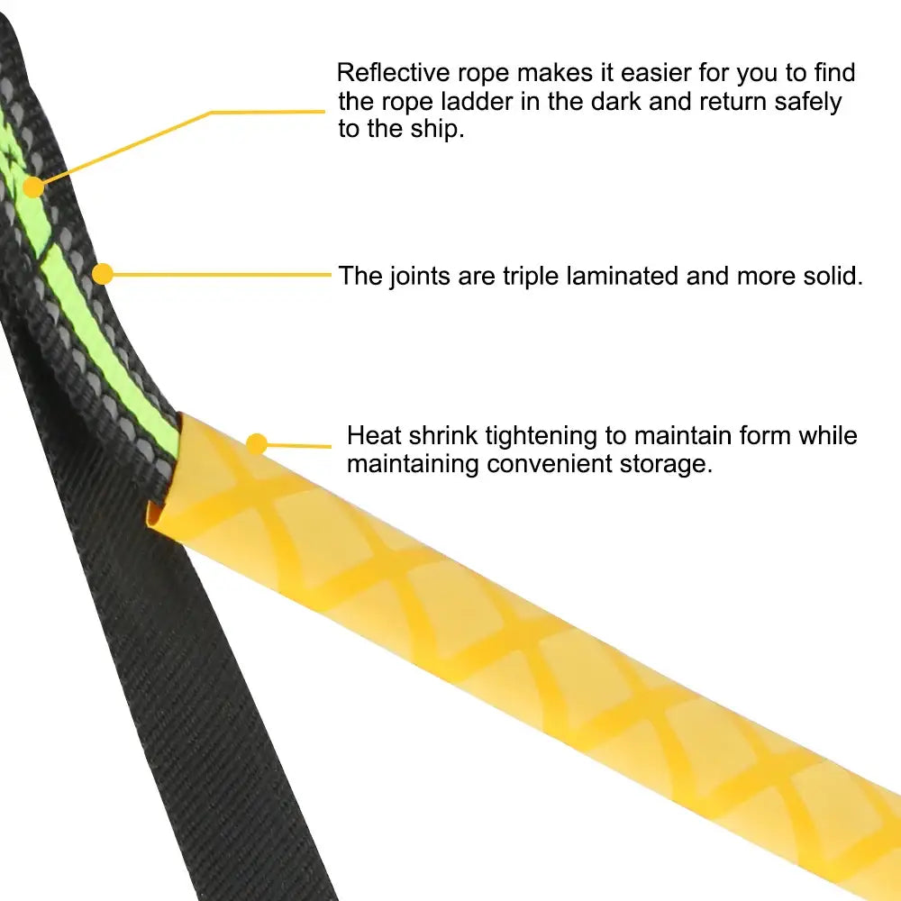 Portable Folding Boat Rope Ladder (3/4/5 Steps) (different colours available) - SS
