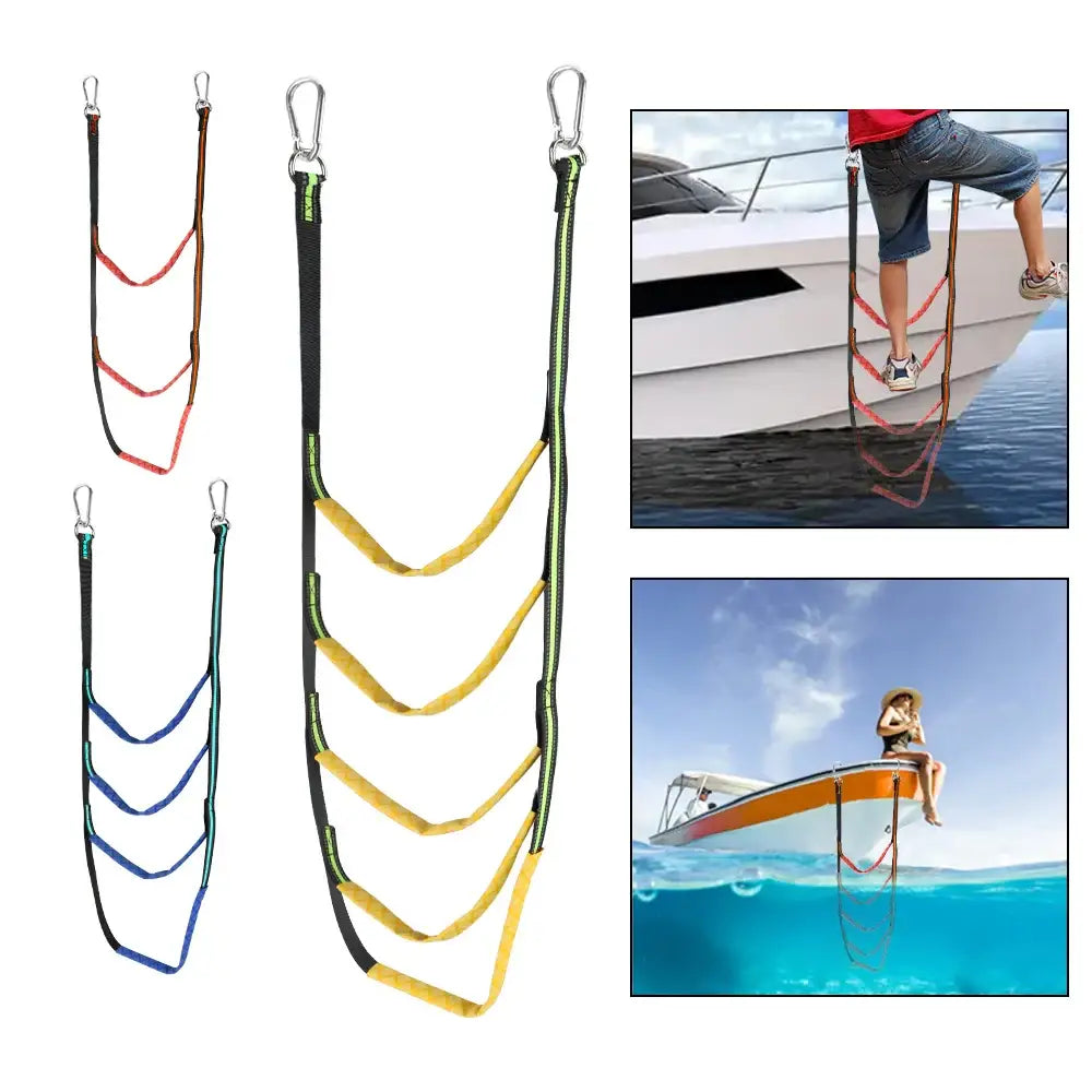 Portable Folding Boat Rope Ladder (3/4/5 Steps) (different colours available) - SS